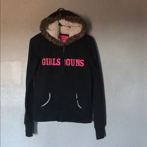 Women’s Girls with Guns Zip Up Hoodie